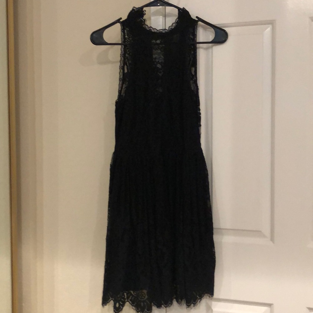 Black lace Free People dress